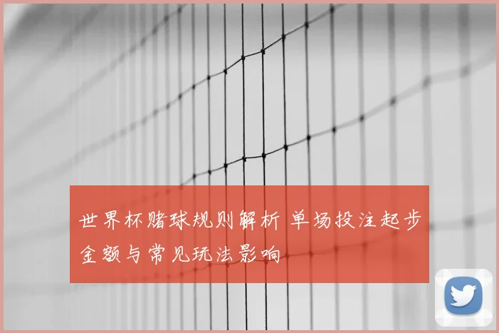 世界杯赌球规则解析 单场投注起步金额与常见玩法影响